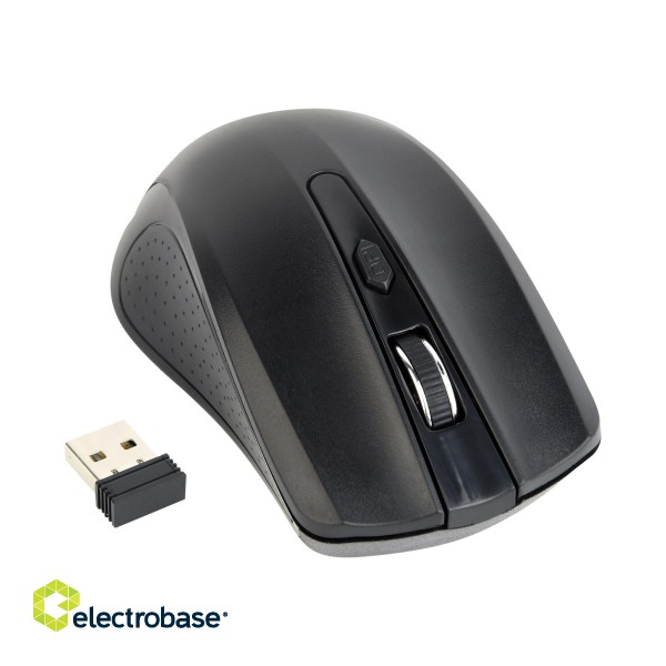 Gembird | Mouse | MUSW-4B-04 | Standard | Wireless | Black image 2
