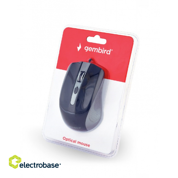 Gembird | MUS-4B-01-GB | Optical Mouse | USB | Spacegrey/Black paveikslėlis 3