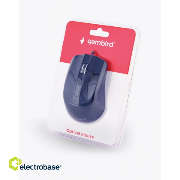 Gembird | MUS-4B-01 | Optical Mouse | USB | Black image 3