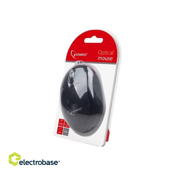 Gembird | Wired | MUS-U-01 | Optical USB mouse | Black image 5