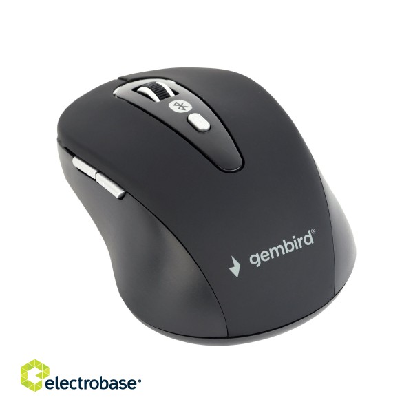 Gembird | MUSWB-6B-01 | Optical Mouse | Bluetooth v.3.0 | Black image 2