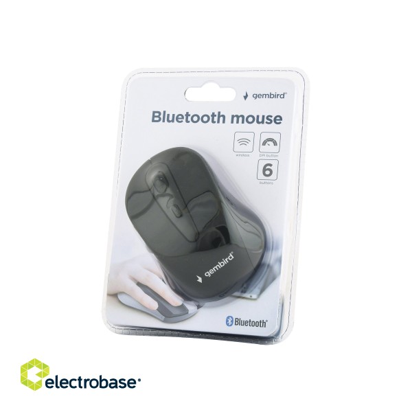 Gembird | MUSWB2 | 6 button | Optical Bluetooth mouse | Black paveikslėlis 6
