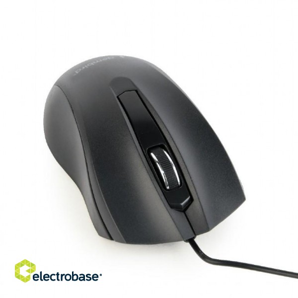 Gembird | Optical Mouse | MUS-3B-01 | Optical mouse | USB | Black фото 3