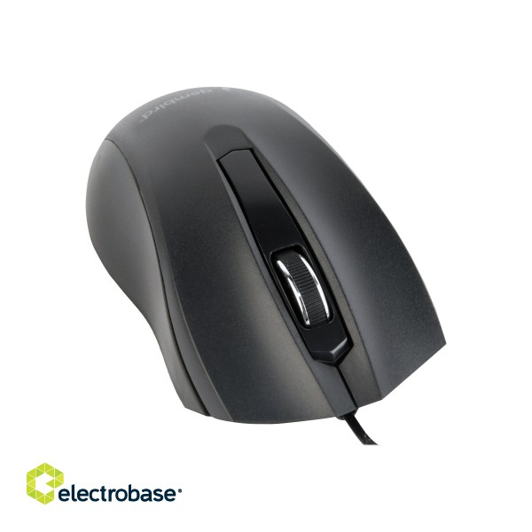 Gembird | Optical Mouse | MUS-3B-01 | Optical mouse | USB | Black paveikslėlis 4