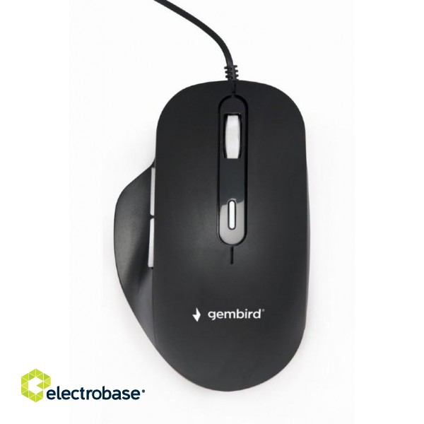 Gembird | Optical USB LED Mouse | MUS-6B-02 | Optical mouse | Black image 1