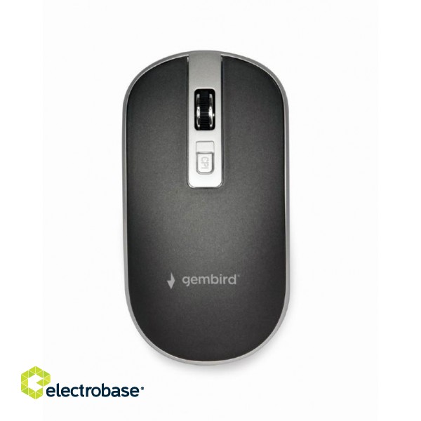 Gembird | Wireless Optical mouse | MUSW-4B-06-BG | Optical mouse | USB | Black image 1