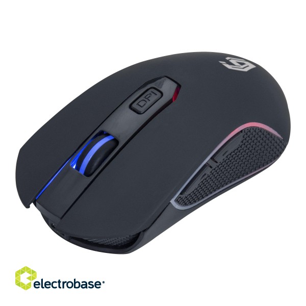 Gembird | RGB Gaming Mouse "Firebolt" | MUSGW-6BL-01 | Optical mouse | Black image 2