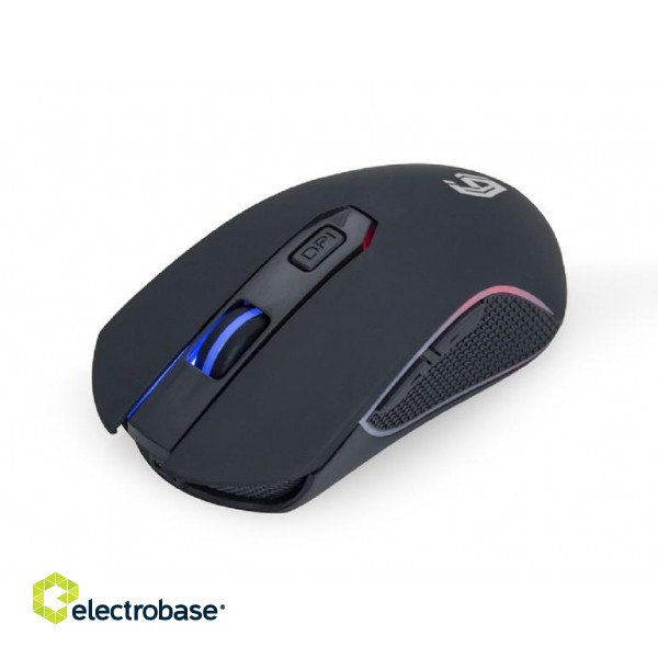 Gembird | RGB Gaming Mouse "Firebolt" | MUSGW-6BL-01 | Optical mouse | Black image 5
