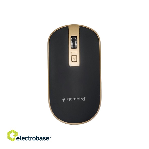 Gembird | Wireless Optical mouse | MUSW-4B-06-BG | Optical mouse | USB | Black фото 2