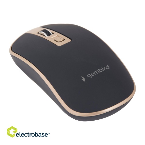 Gembird | Wireless Optical mouse | MUSW-4B-06-BG | Optical mouse | USB | Black фото 6