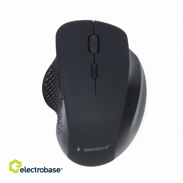 Gembird | Wireless Optical mouse | MUSW-6B-02 | Optical mouse | USB | Black image 1
