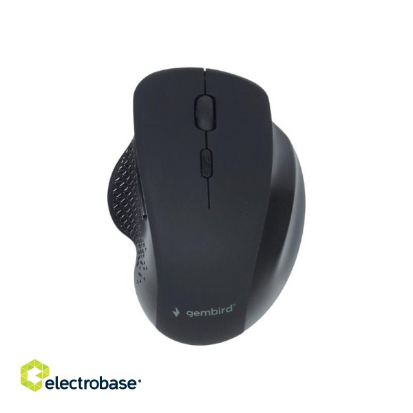 Gembird | Wireless Optical mouse | MUSW-6B-02 | Optical mouse | USB | Black image 2
