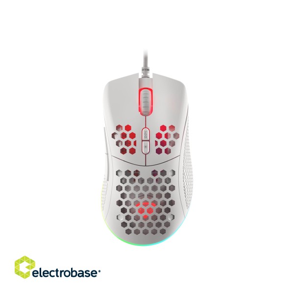 Genesis | Gaming Mouse | Krypton 555 | Wired | Optical | Gaming Mouse | USB 2.0 | White | Yes фото 4