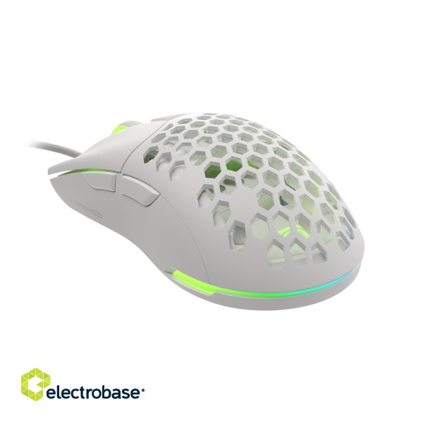 Genesis | Ultralight Gaming Mouse | Krypton 750 | Wired | Optical | Gaming Mouse | USB 2.0 | White | Yes image 4