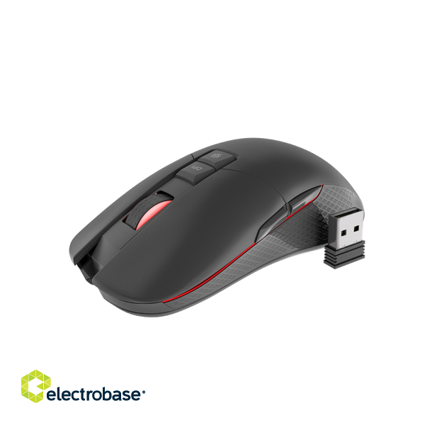 Genesis | ZIRCON 330 | Wireless | Gaming Mouse | Black paveikslėlis 1