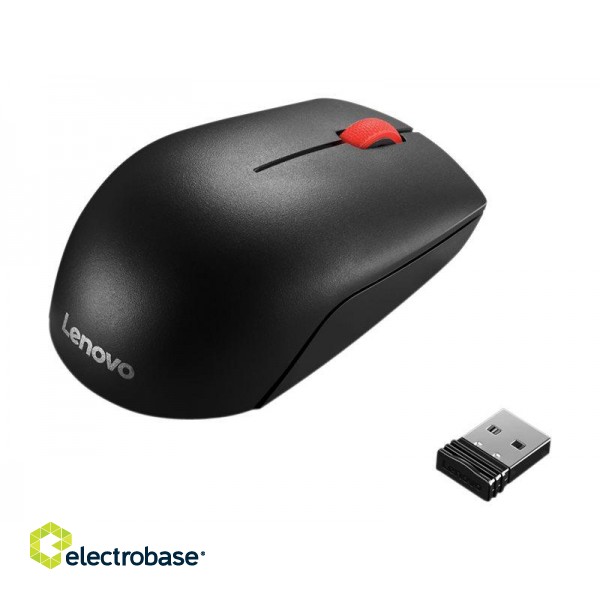Lenovo | Mouse | Essential Compact | Standard | Wireless | Black paveikslėlis 2