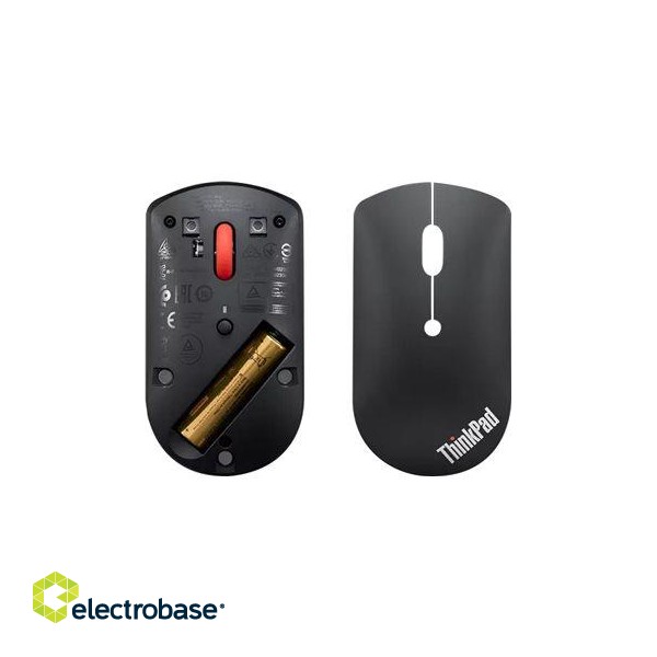 Lenovo | ThinkPad Bluetooth Silent Mouse | Wireless | Bluetooth 5.0 | Black | 1 year(s) image 4
