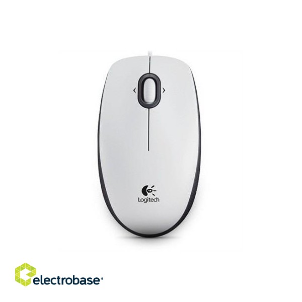 Logitech | B100 | Portable Optical Mouse | White image 1