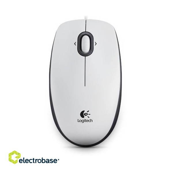 Logitech | B100 | Portable Optical Mouse | White paveikslėlis 3