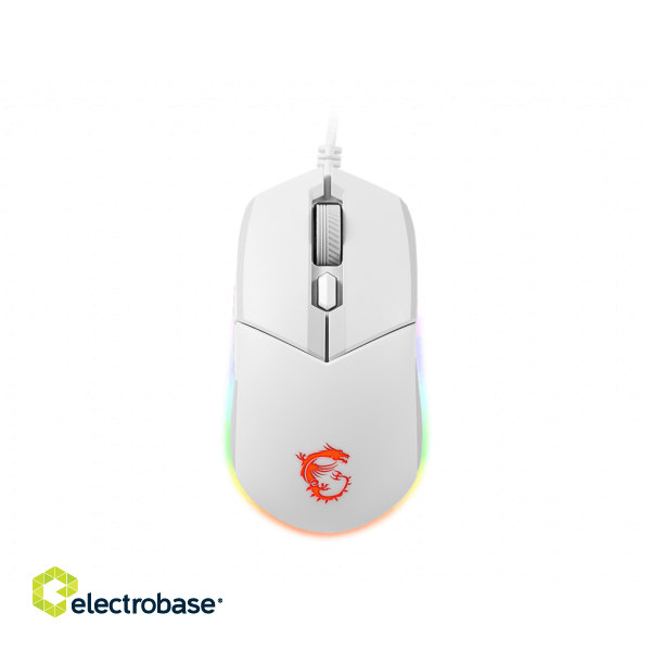 MSI | Clutch GM11 | Optical | Gaming Mouse | White | Yes image 1