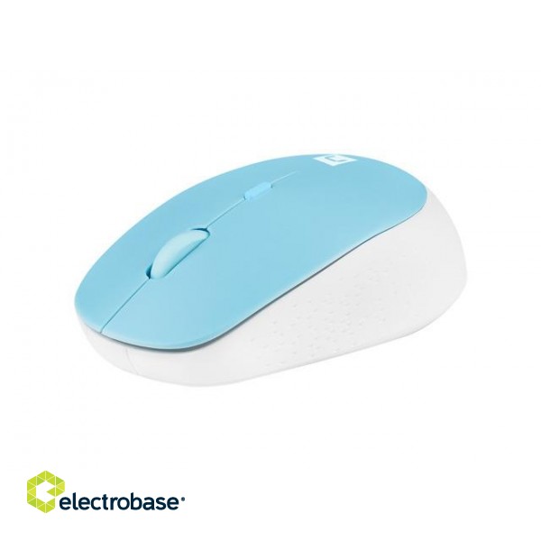 Natec | Mouse | Harrier 2 | Wireless | Bluetooth | White/Blue image 2