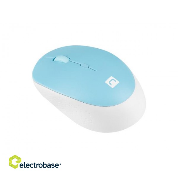 Natec | Mouse | Harrier 2 | Wireless | Bluetooth | White/Blue image 3