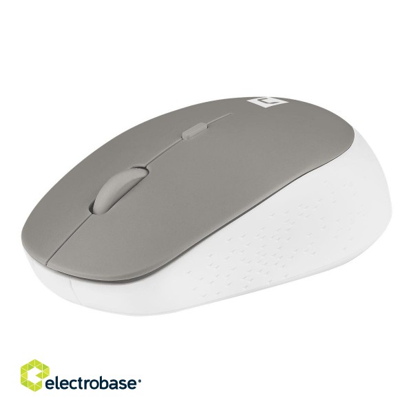 Natec | Mouse | Harrier 2 | Wireless | Bluetooth | White/Grey paveikslėlis 2