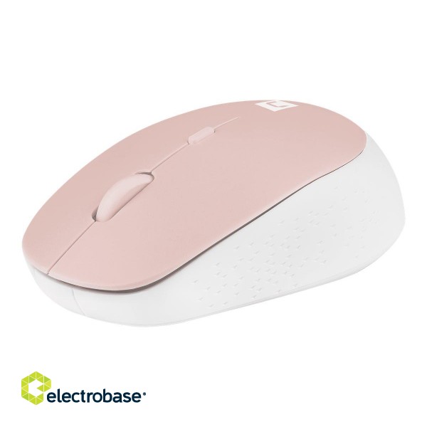 Natec | Mouse | Harrier 2 | Wireless | Bluetooth | White/Pink paveikslėlis 2