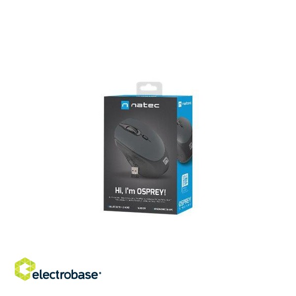 Natec | Mouse | Osprey NMY-1688 | Wireless | Bluetooth image 9