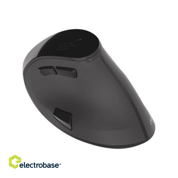 Natec | Vertical Mouse | Euphonie | Wireless | Bluetooth/USB Nano Receiver | Black image 10