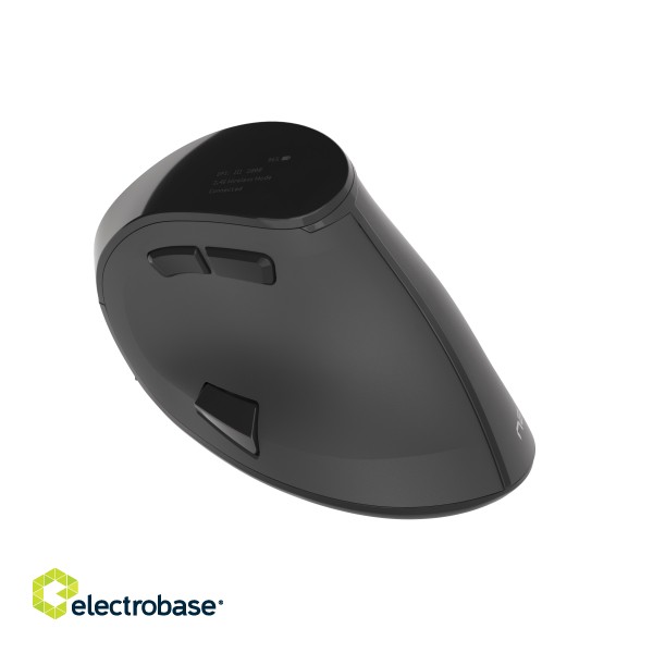 Natec | Vertical Mouse | Euphonie | Wireless | Bluetooth/USB Nano Receiver | Black фото 3