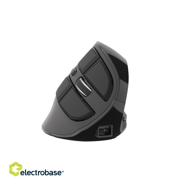 Natec | Vertical Mouse | Euphonie | Wireless | Bluetooth/USB Nano Receiver | Black image 7