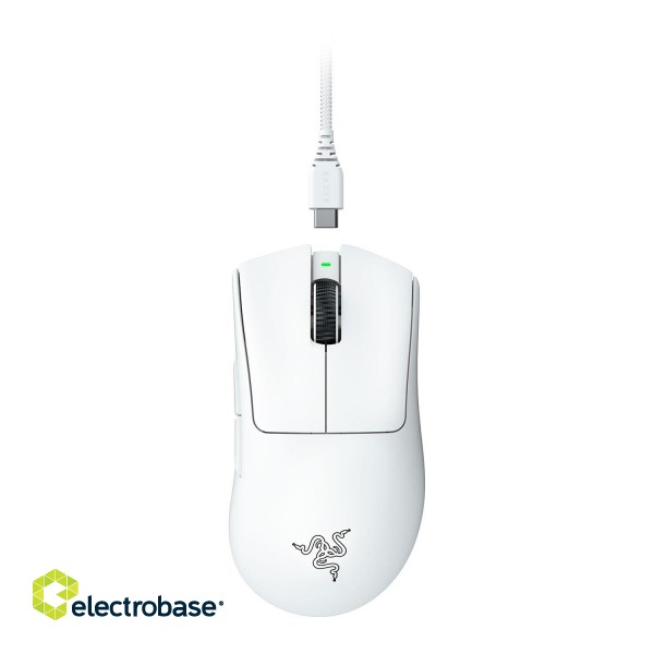 Razer | DeathAdder V3 Pro | Wired | Optical | Gaming Mouse | White | No фото 1