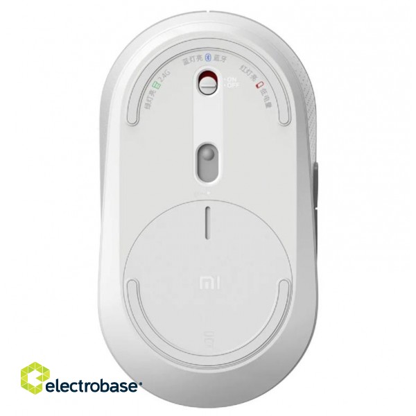 Xiaomi | Mi Dual Mode Wireless Mouse Silent Edition | HLK4040GL | Wireless | Bluetooth 4.2 & 2.4 GHz | White image 2