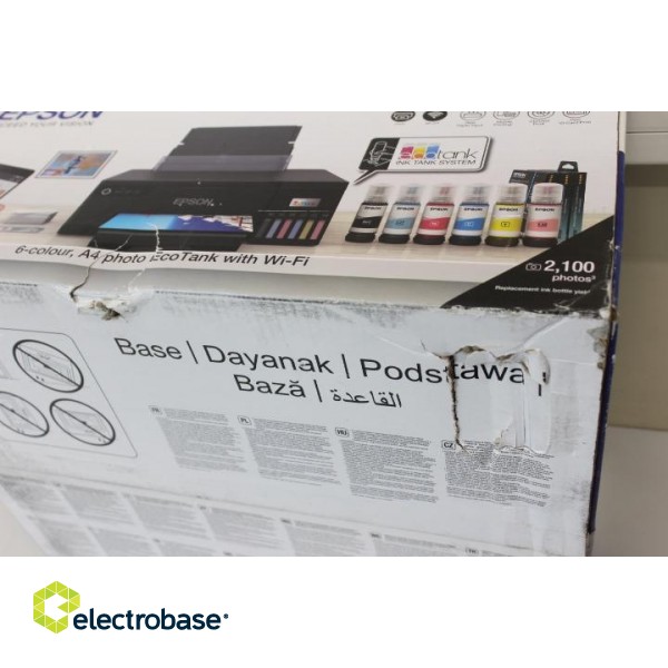 SALE OUT. EcoTank L8050 | Inkjet | Colour | Inkjet Printer | A4 | Wi-Fi | DAMAGED PACKAGING | Epson EcoTank L8050 | Inkjet | Colour | Inkjet Printer | A4 | Wi-Fi | DAMAGED PACKAGING image 2