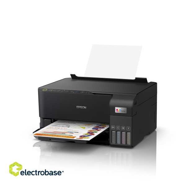 Epson Multifunctional printer | EcoTank L3550 | Inkjet | Colour | Inkjet Multifunctional Printer | A4 | Wi-Fi | Black image 7