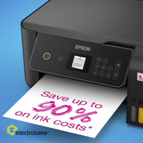 Epson EcoTank | L3280 | Inkjet | Colour | A4 | Wi-Fi | Black image 4