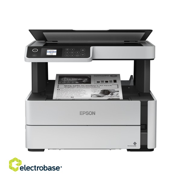 Epson 3 in 1 printer | EcoTank M2170 | Inkjet | Mono | All-in-one | A4 | Wi-Fi | White paveikslėlis 1