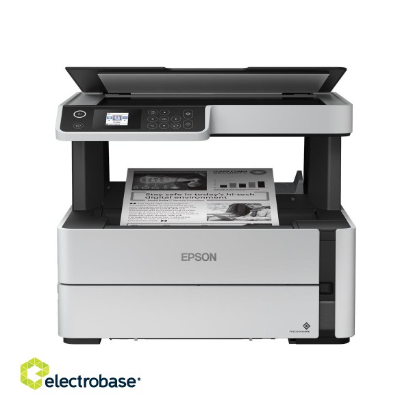 Epson 3 in 1 printer | EcoTank M2170 | Inkjet | Mono | All-in-one | A4 | Wi-Fi | White paveikslėlis 5