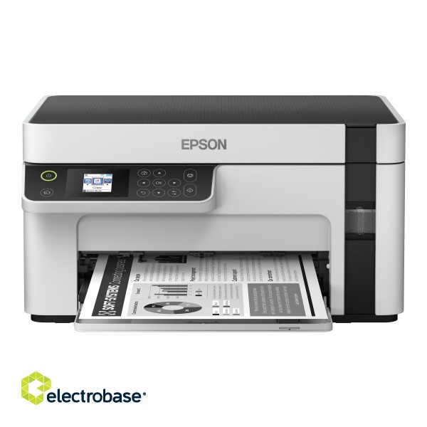 Epson Multifunction compact printer | EcoTank M2120 | Inkjet | Mono | A4 | Wi-Fi | White image 4