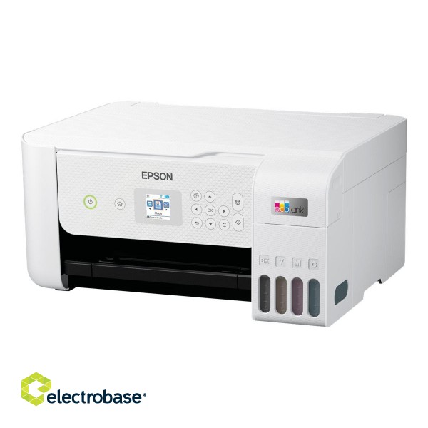 Epson Multifunctional printer | EcoTank L3266 | Inkjet | Colour | 3-in-1 | Wi-Fi | White image 2