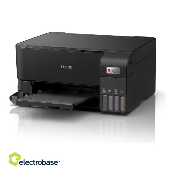 Epson Multifunctional printer | EcoTank L3550 | Inkjet | Colour | Inkjet Multifunctional Printer | A4 | Wi-Fi | Black image 6