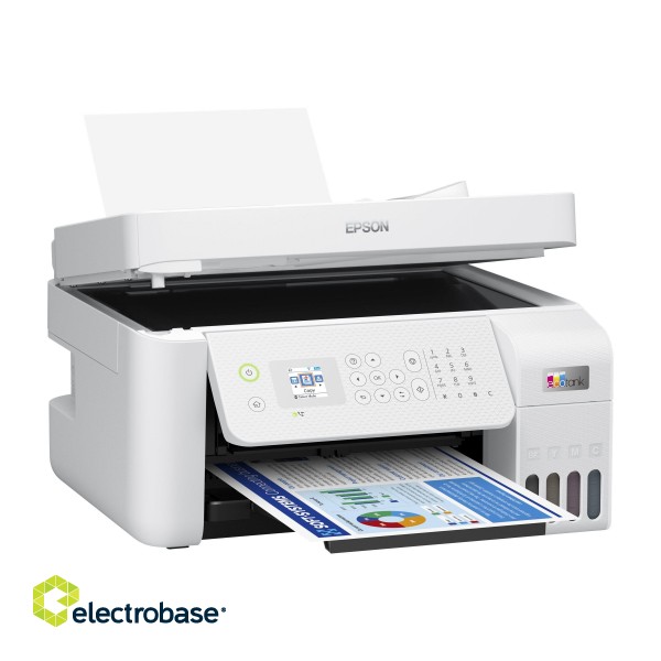 Epson Multifunctional printer | EcoTank L5296 | Inkjet | Colour | 4-in-1 | Wi-Fi | White фото 8