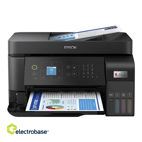 Epson Multifunctional printer | EcoTank L5590 | Inkjet | Colour | Inkjet Multifunctional Printer | A4 | Wi-Fi | Black paveikslėlis 1