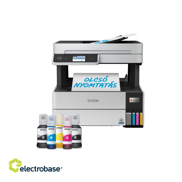 Epson Multifunctional printer | EcoTank L6460 | Inkjet | Colour | 3-in-1 | Wi-Fi | Black and white фото 8
