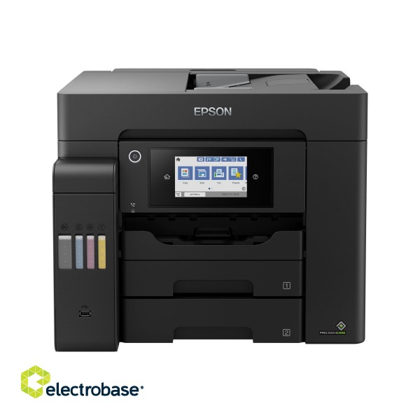 Epson Multifunctional Printer | EcoTank L6550 | Inkjet | Colour | Inkjet Multifunctional Printer | A4 | Wi-Fi | Black paveikslėlis 1