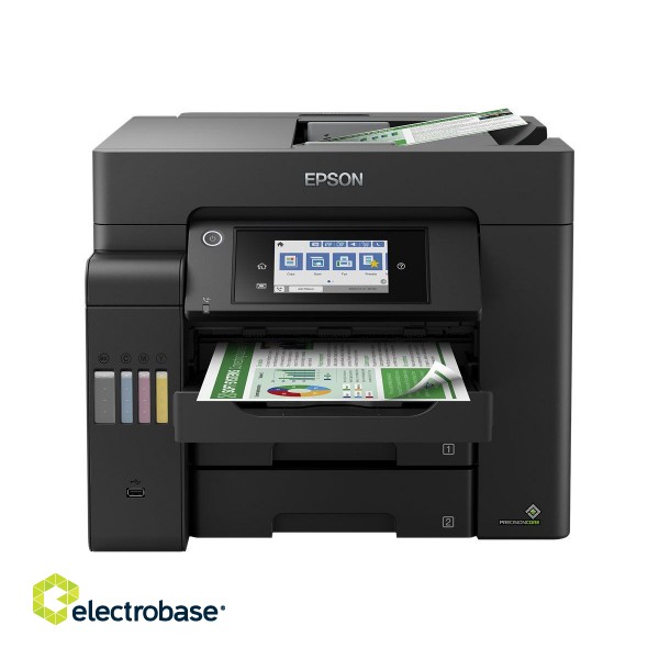 Epson Multifunctional Printer | EcoTank L6550 | Inkjet | Colour | Inkjet Multifunctional Printer | A4 | Wi-Fi | Black image 3