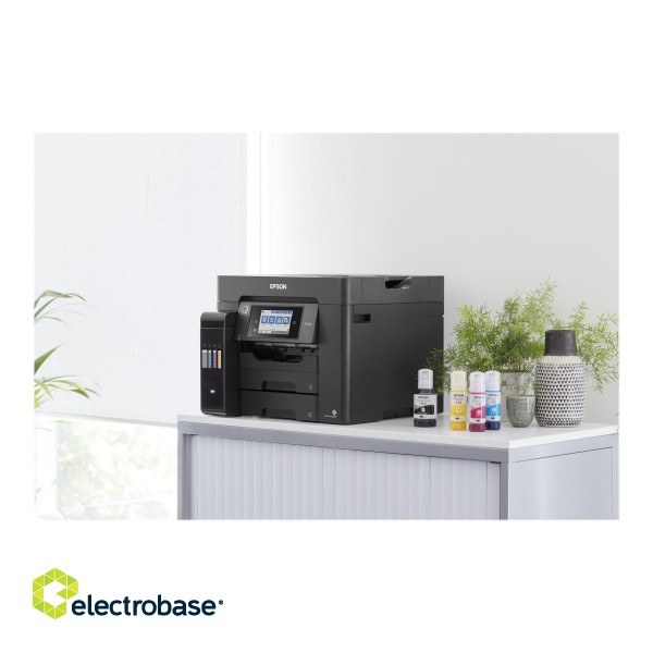 Epson Multifunctional Printer | EcoTank L6570 | Inkjet | Colour | Inkjet Multifunctional Printer | A4 | Wi-Fi | Black image 5