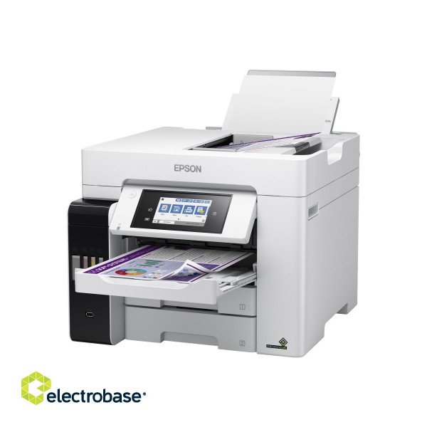 Epson Multifunctional Printer | EcoTank L6580 | Inkjet | Colour | Inkjet Multifunctional Printer | A4 | Wi-Fi | Light Grey image 1