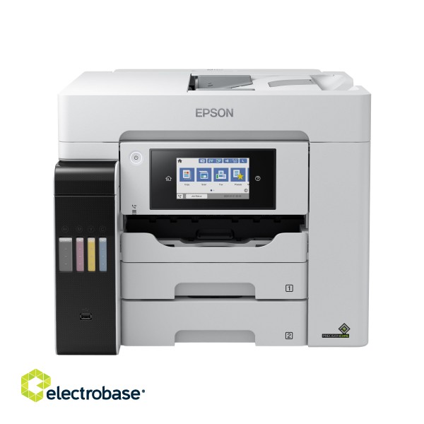 Epson Multifunctional Printer | EcoTank L6580 | Inkjet | Colour | Inkjet Multifunctional Printer | A4 | Wi-Fi | Light Grey image 5